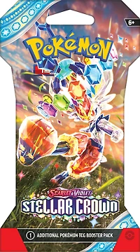 Pokemon Trading Card Game: Scarlet and Violet Stellar Crown Sleeved Booster Pack (Styles May Vary