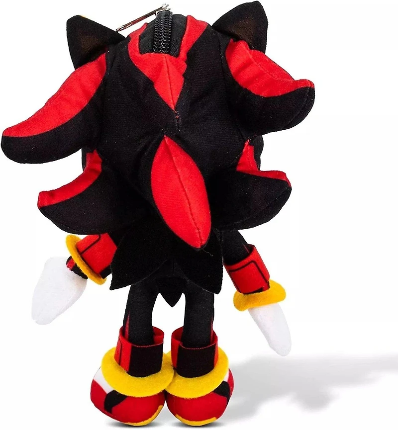 Sonic Shadow the Hedgehog Plush Bag Clip with Zippered Pouch