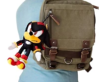 Sonic Shadow the Hedgehog Plush Bag Clip with Zippered Pouch