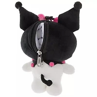 Sanrio Hello Kitty Kuromi Zippered Pouched Plush with Bag Clip