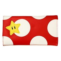 Super Mario Bros Mushroom Flap Tri-fold Wallet