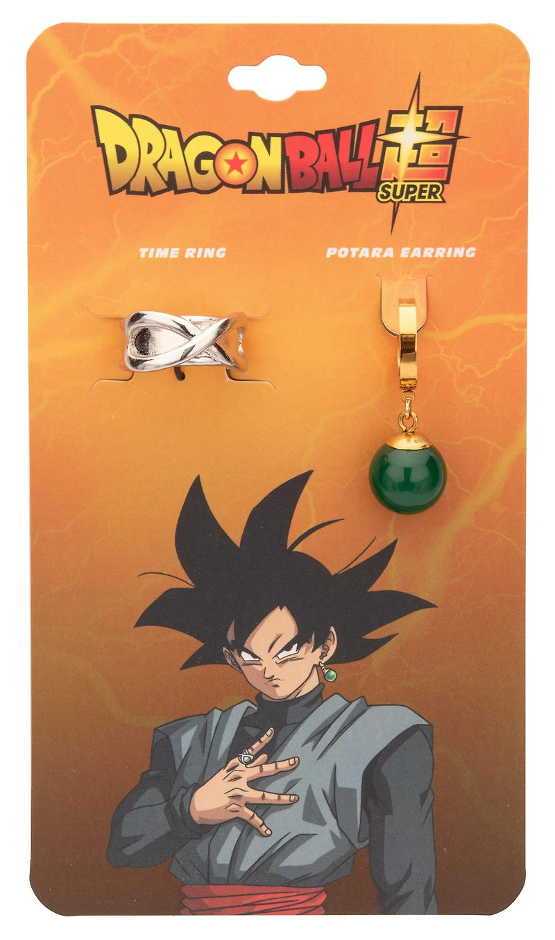 Dragon Ball Super Goku Potara Earring and Time Ring Set GameStop Exclusive