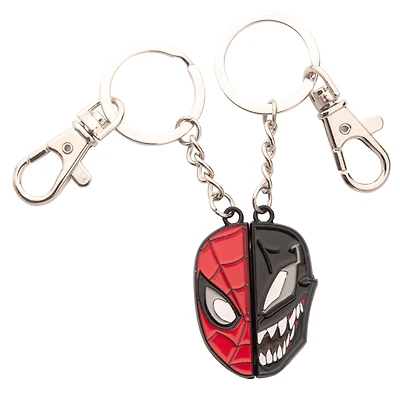 Marvel Spiderman and Venom Best Friend Magnetic Keychain Set GameStop Exclusive