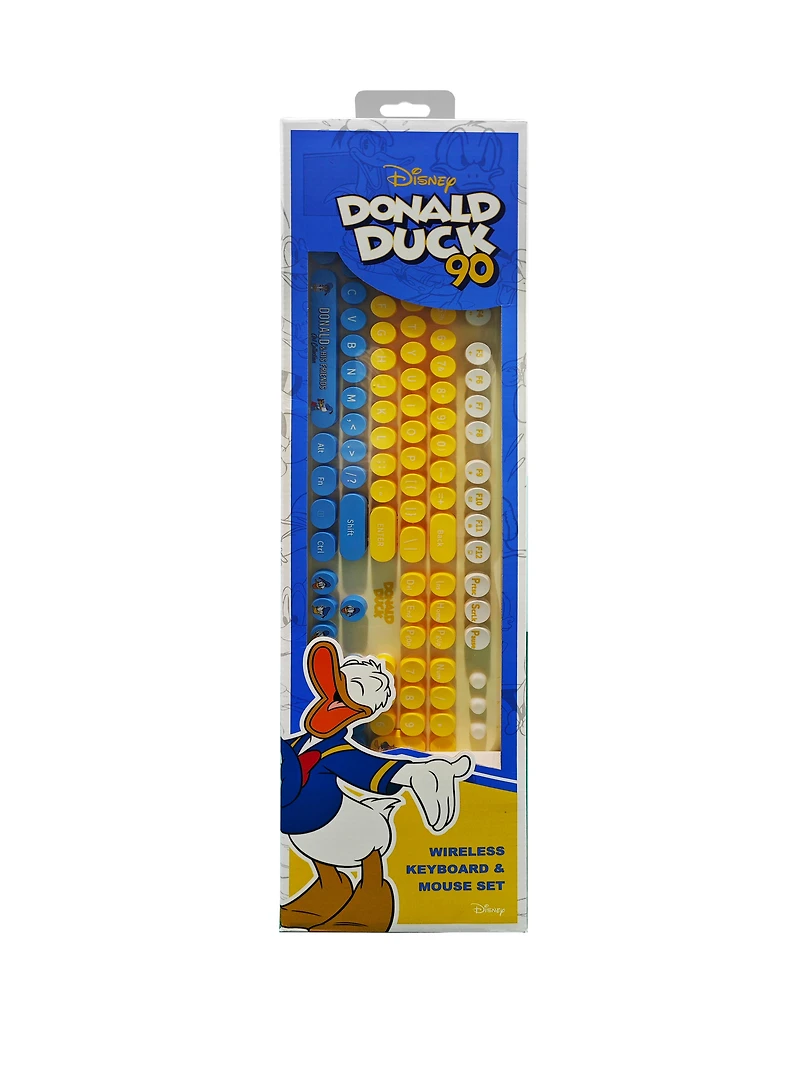 Disney Donald Duck 90th Anniversary 2.4G Wireless Keyboard and Mouse Bundle GameStop Exclusive