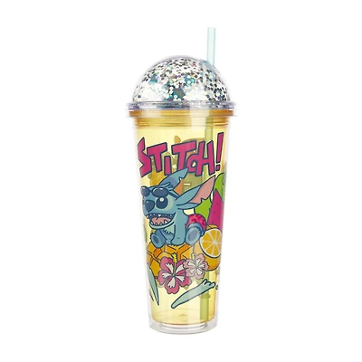 Lilo and Stitch Relax 16oz Water Bottle with Character Head in Acrylic Dome Top