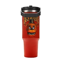 Five Nights at Freddy's Red 40 oz Stainless Steel Tumbler with Bucket Handle