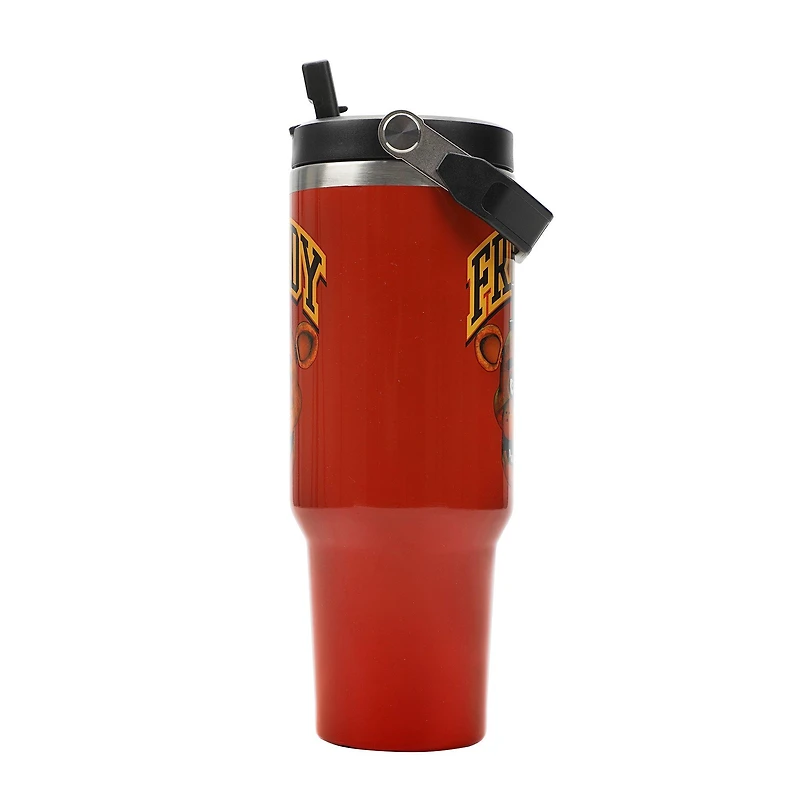 Five Nights at Freddy's Red 40 oz Stainless Steel Tumbler with Bucket Handle