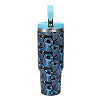 Lilo and Stitch All-Over Stitch Print 40oz Stainless Steel Tumbler with Bucket Handle