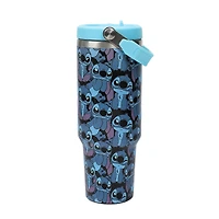 Lilo and Stitch All-Over Stitch Print 40oz Stainless Steel Tumbler with Bucket Handle