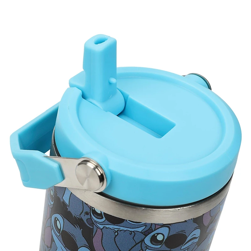 Lilo and Stitch All-Over Stitch Print 40oz Stainless Steel Tumbler with Bucket Handle