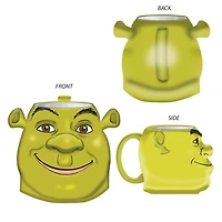 Shrek Face Grin Ogre Ceramic 3D Sculpted Mug