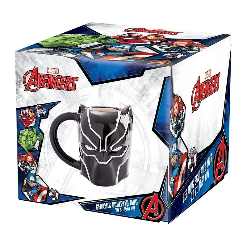 Marvel Black Panther 20oz Sculpted Ceramic Mug