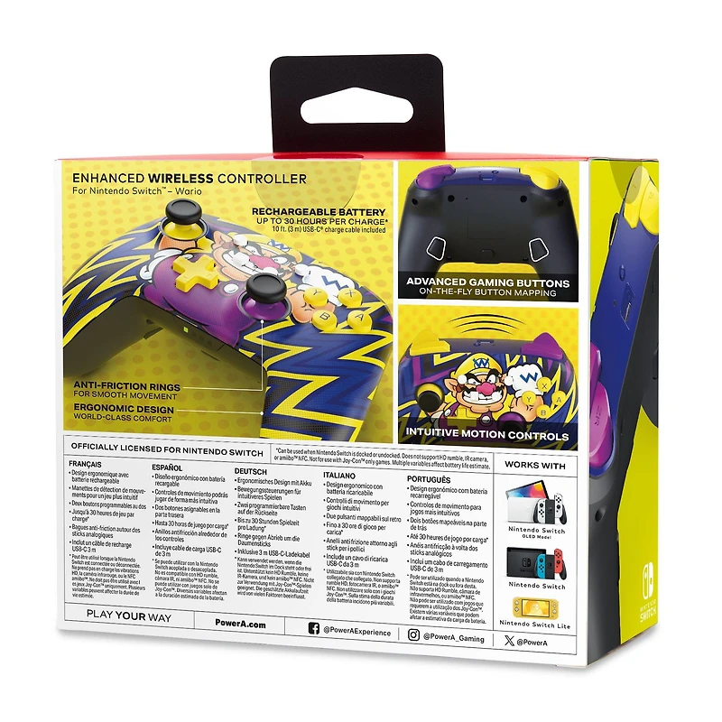 PowerA Enhanced Wired Controller for Nintendo Switch Wario