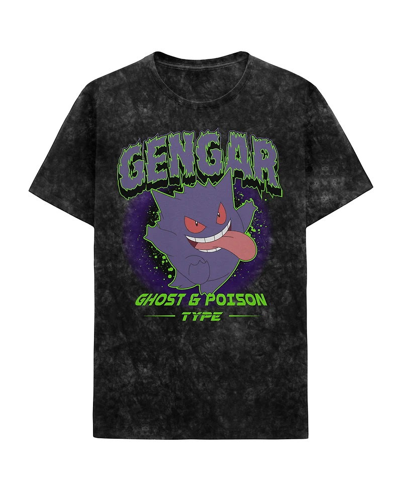 Pokemon Gengar Black Wash Unisex T-Shirt GameStop Exclusive