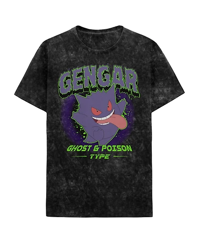 Pokemon Gengar Black Wash Unisex T-Shirt GameStop Exclusive