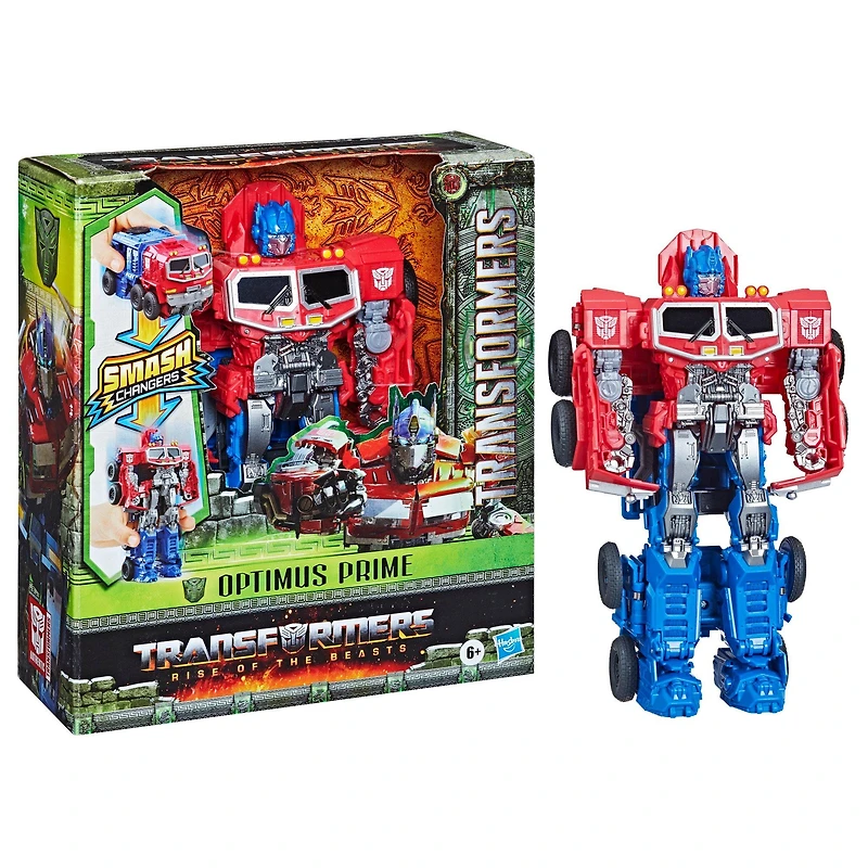 Hasbro Transformers: TRA MV7 Smash Changers Optimus Prime 9-in Action Figure