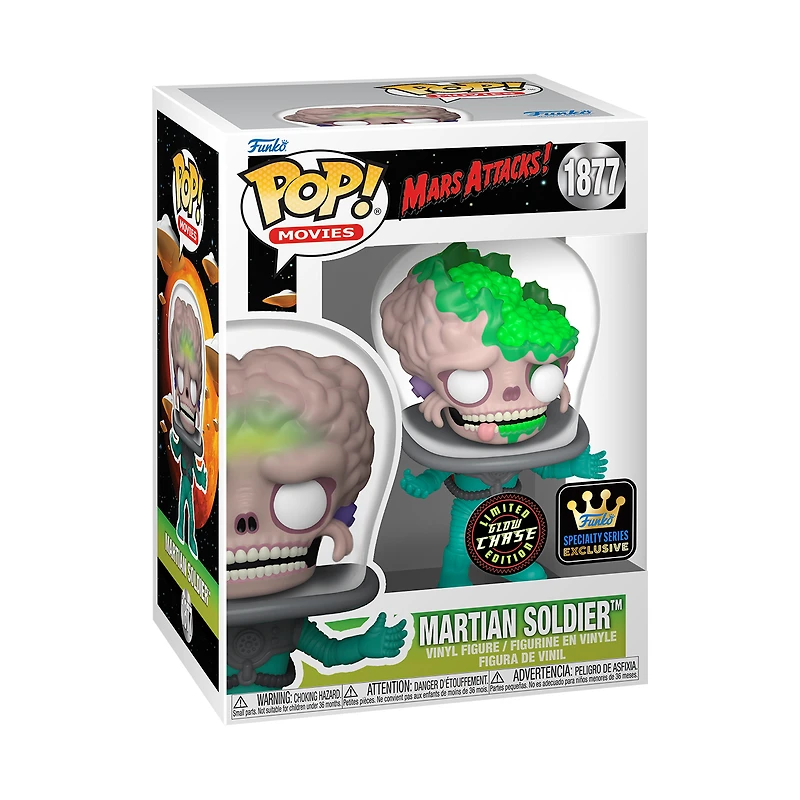 Funko POP! Movies: Mars Attacks Soldier (or Chase) 3.95-in Vinyl Figure