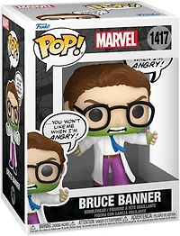 Funko POP! Sayings: Marvel Hulk Bruce Banner 4.65-in Vinyl Figure