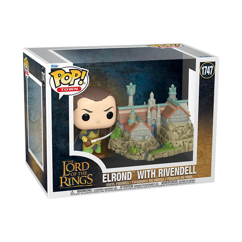 Funko POP! Movies: Lord of The Rings Elrond and Rivendell 3.9-in Vinyl Figure