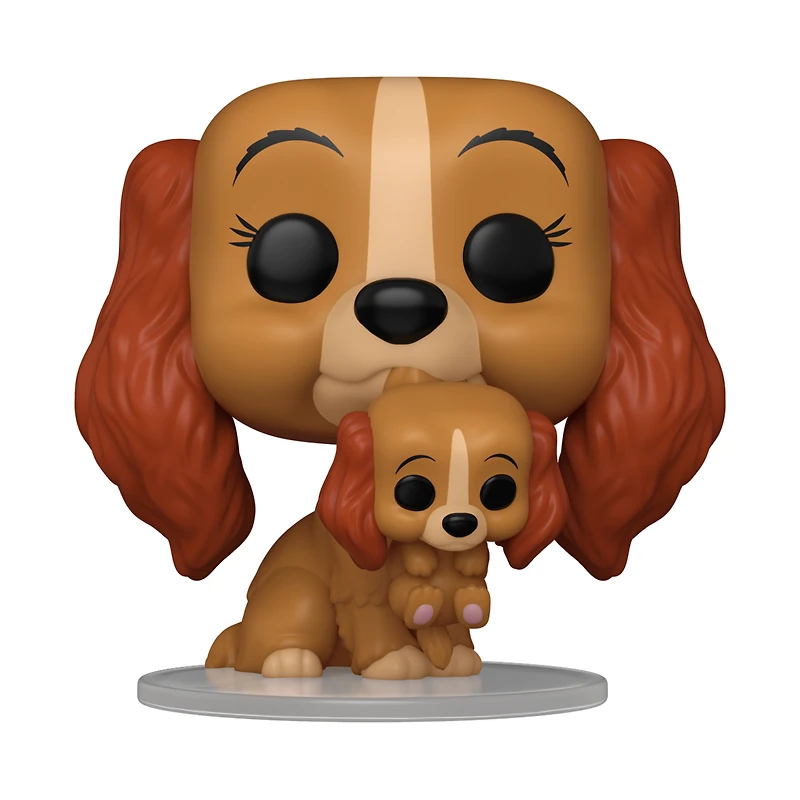 Funko POP! Disney: Lady and the Tramp Lady (with Puppy) 3.4-in Vinyl Figure