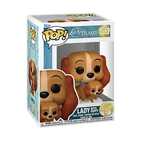 Funko POP! Disney: Lady and the Tramp Lady (with Puppy) 3.4-in Vinyl Figure
