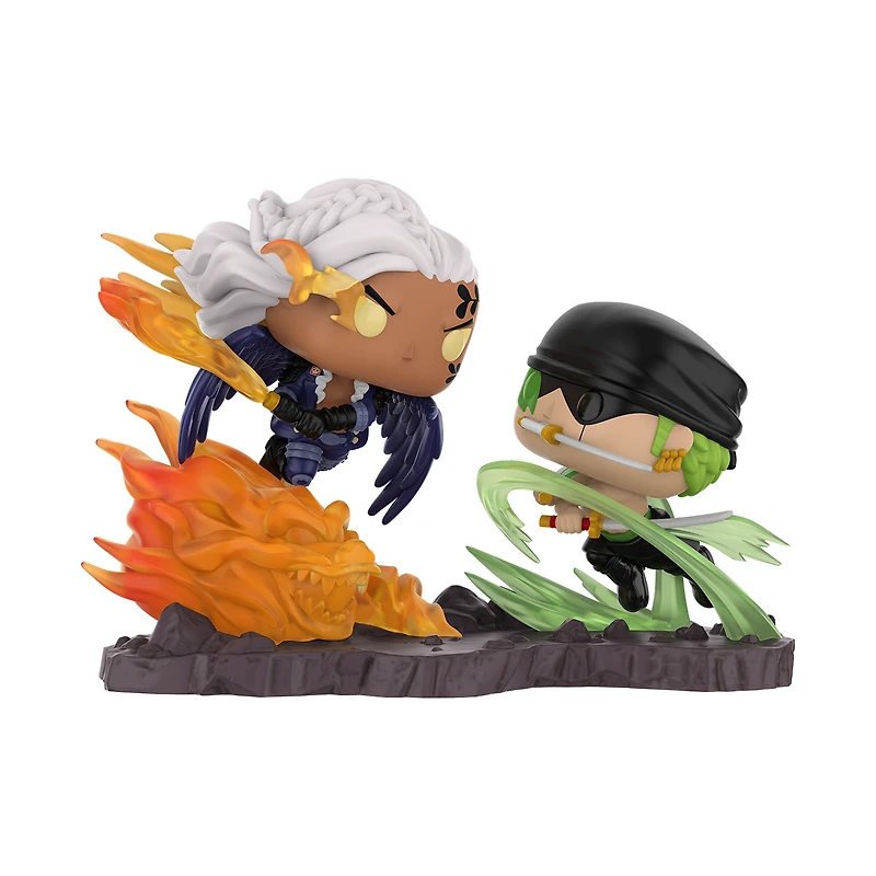 Funko POP! Moment: One Piece Unmasked King vs Zoro 5.8-in Vinyl Figure GameStop Exclusive