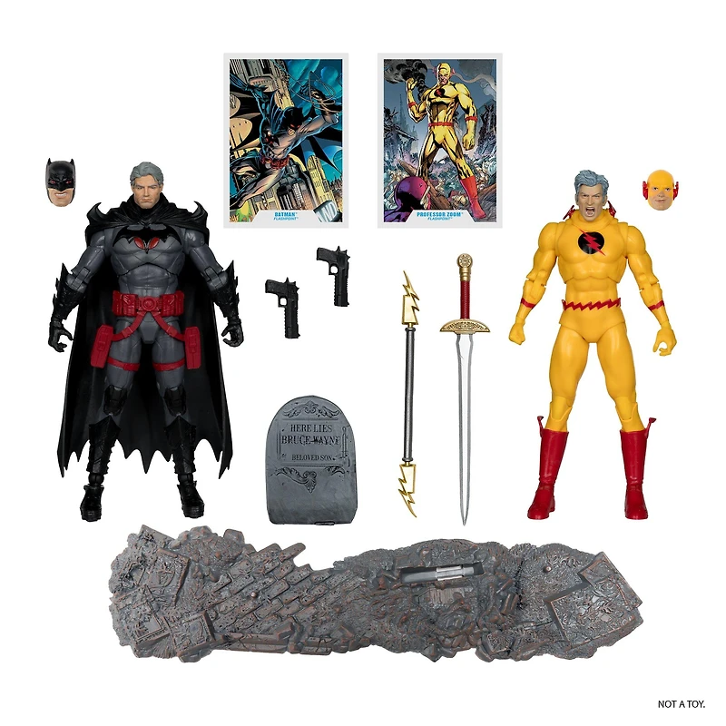 McFarlane Toys DC Multiverse Thomas Wayne Batman and Professor Zoom (Flash Point) 7-in Figure Set 2-Pack