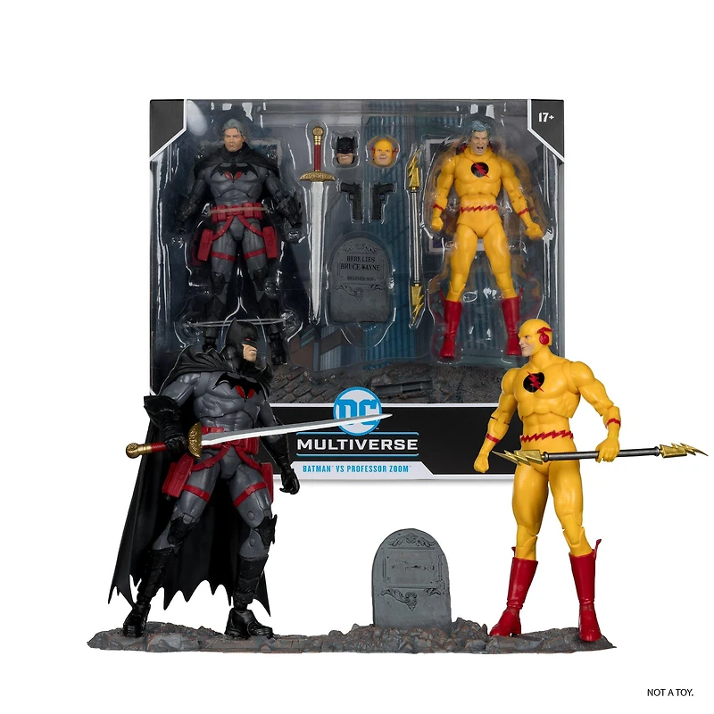 McFarlane Toys DC Multiverse Thomas Wayne Batman and Professor Zoom (Flash Point) 7-in Figure Set 2-Pack