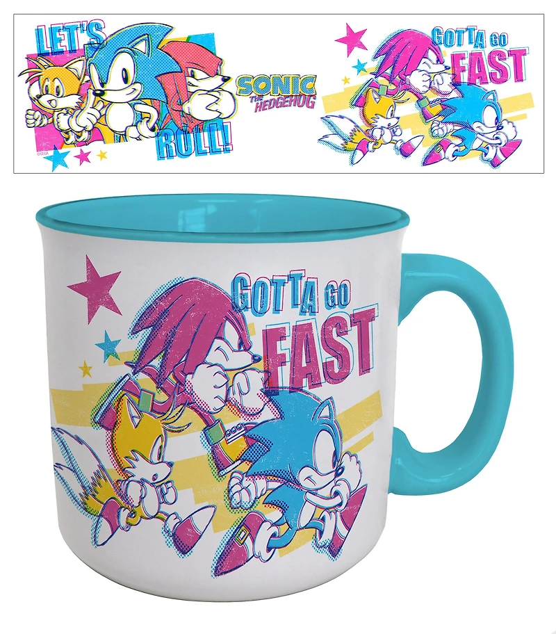 Sonic the Hedgehog Comic Gotta Go Fast 20oz Mug