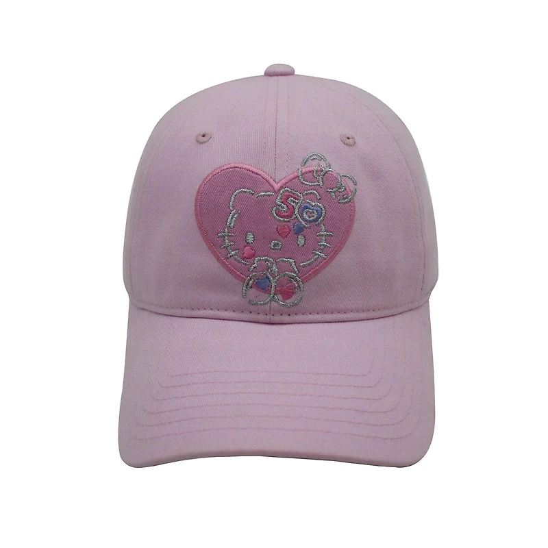 Hello Kitty 50th Anniversary Bow Back Baseball Hat