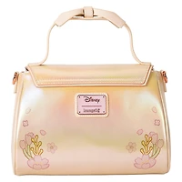 Loungefly Stitch and Angel Cherry Blossom Bow Handle Crossbody Bag