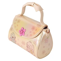 Loungefly Stitch and Angel Cherry Blossom Bow Handle Crossbody Bag