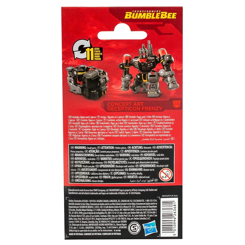 Hasbro Transformers Toys Studio Series Core Class Concept Art Frenzy 3.5-in Action Figure