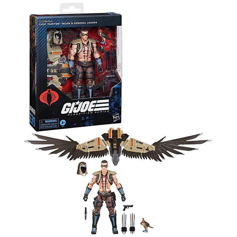 Hasbro G.I. Joe Classified Series Chip "Raptor" Talon and General Ledger 6-in Action Figure Set