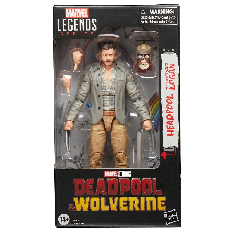 Hasbro Marvel Legends Deadpool and Wolverine Headpool with Logan 6-in Action Figure