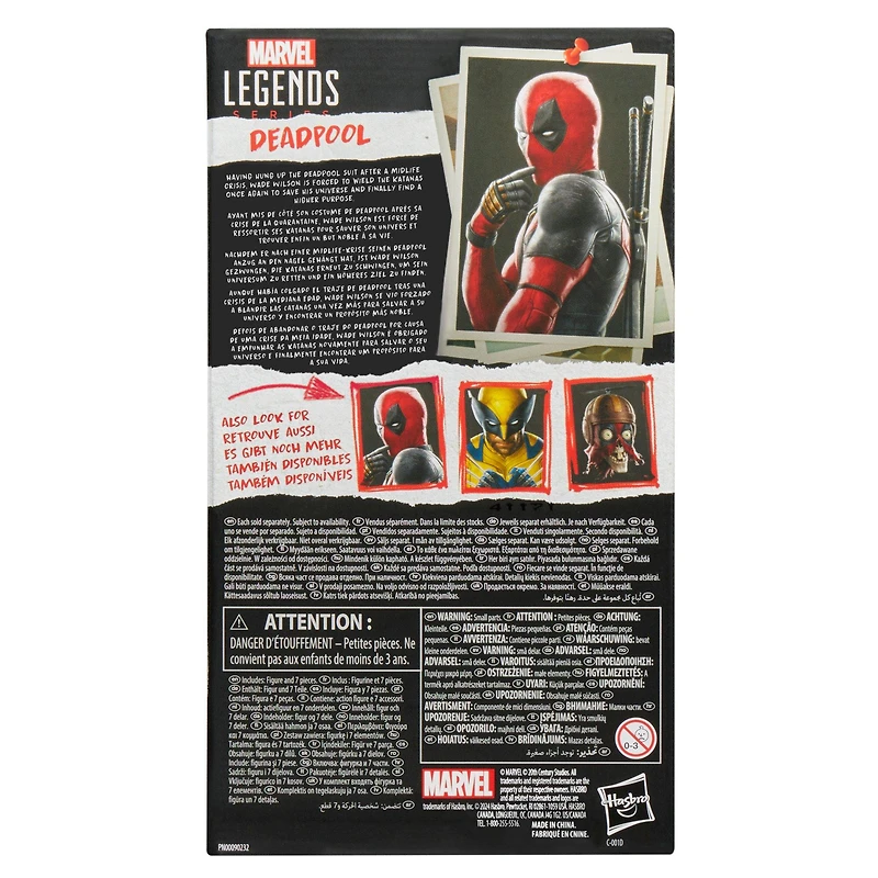 Hasbro Marvel Legends Deadpool and Wolverine Deadpool 6-in Action Figure