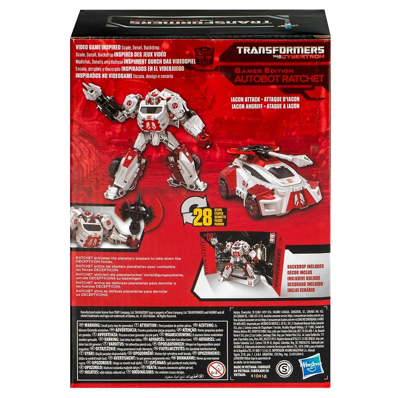 Hasbro Transformers Studio Series Deluxe Class 09 Gamer Edition Ratchet 6.5-in Action Figure