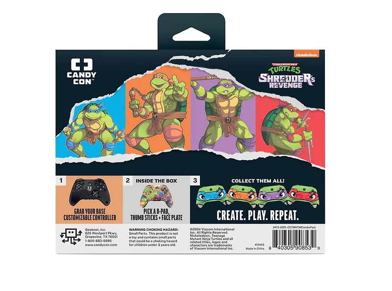 CANDY CON Teenage Mutant Ninja Turtles Shredders Revenge Combo Pack Controller Kit GameStop Exclusive