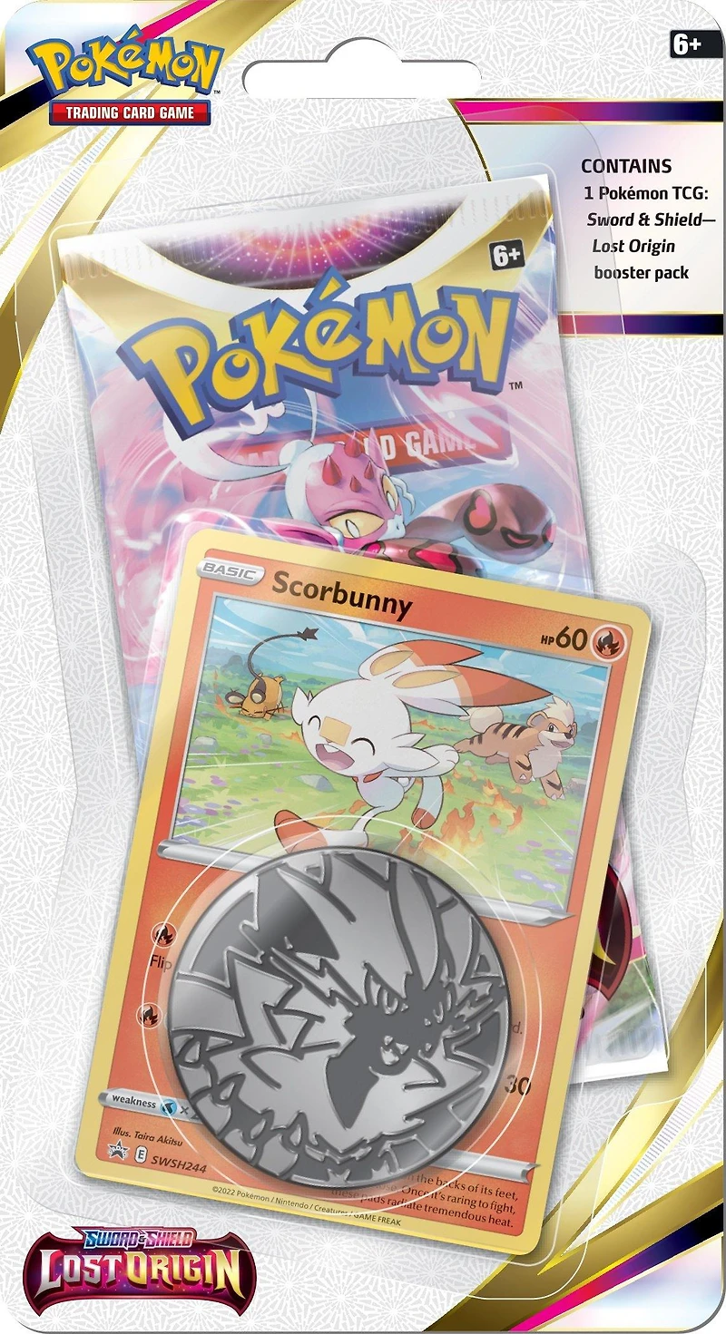 Pokemon Trading Card Game: Lost Origin Premium Checklane Booster Pack (Tin May Vary