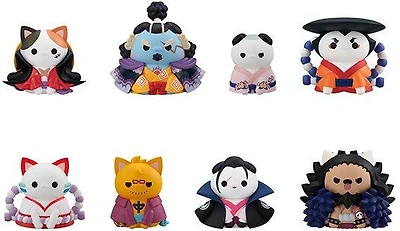 Megahouse Mega Cat Project Nyan Piece Nyan! ver. Luffy in Wano Kuni (Repeat) Blind Box (Set of 8)
