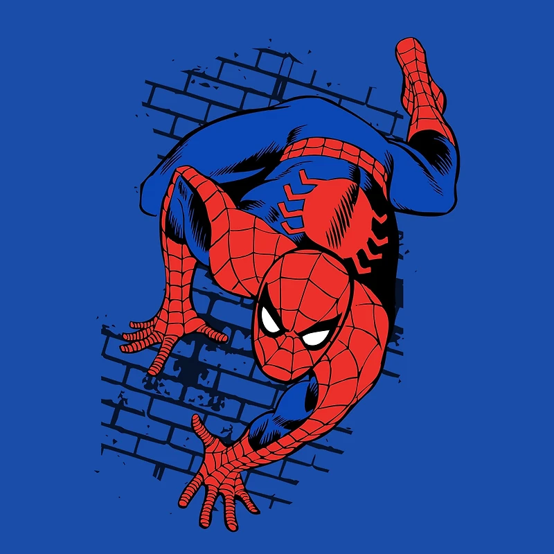 Marvel Spider-Man Crawling Unisex Short Sleeve Graphic T-Shirt GameStop Exclusive