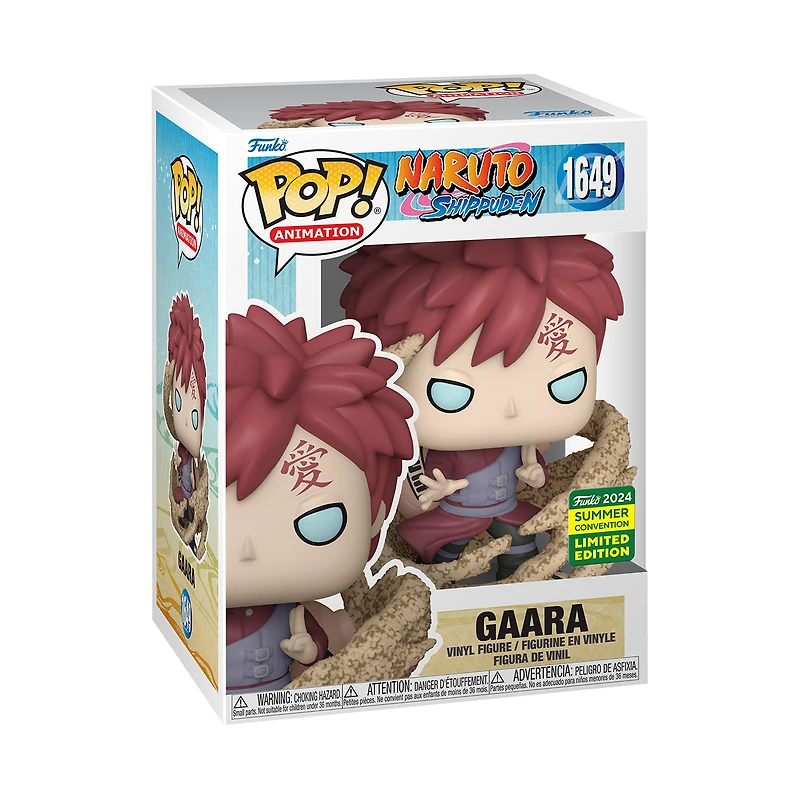 Funko POP! Animation: Naruto Shippuden Gaara 4.55-in Vinyl Figure 2024 San Diego Comic Con Exclusive