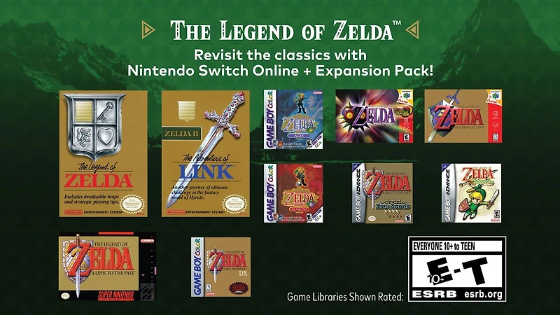 Nintendo Switch Lite: Hyrule Edition with Bonus Nintendo Switch Online and Expansion Pack