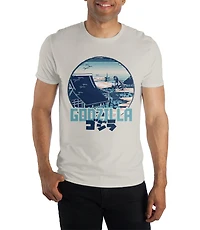 Godzilla Puff Print Unisex Short Sleeve Graphic T-Shirt GameStop Exclusive