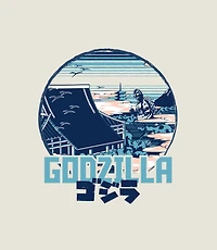 Godzilla Puff Print Unisex Short Sleeve Graphic T-Shirt GameStop Exclusive