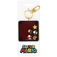 Super Mario Bros Mystery Block Acrylic Shaker Keychain