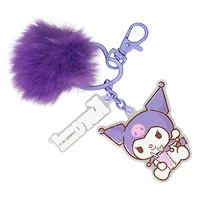 Sanrio Kuromi Double Printed Acrylic Multi Charm Keychain