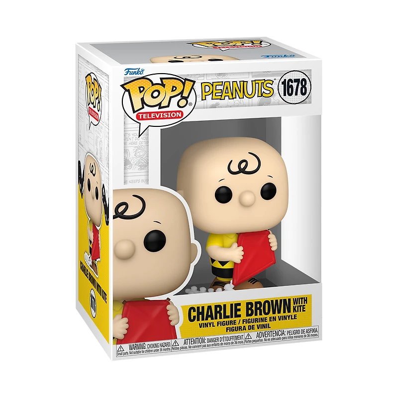Funko POP! Animation: Peanuts Charlie Brown (with Kite) 3.3-in Vinyl Figure