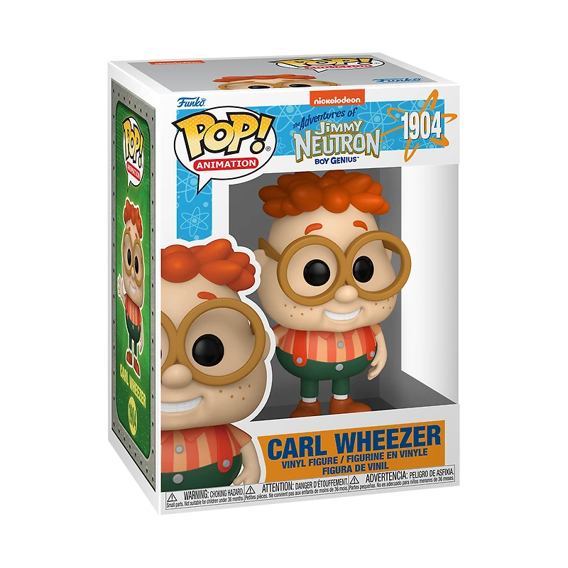 Funko POP! Animation: The Adventures of Jimmy Neutron Boy Genius Carl Wheezer 3.85-in Vinyl Figure