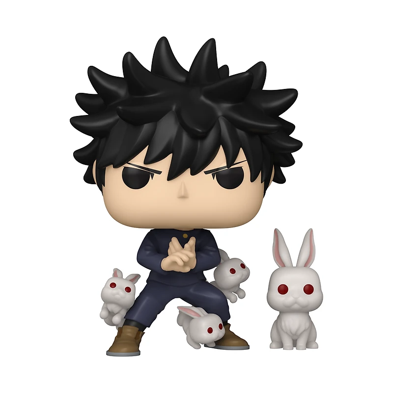 Funko POP! and Buddy: Jujutsu Kaisen Megumi Fushiguro and Rabbits 4.4 and 1.7-in Vinyl Figure